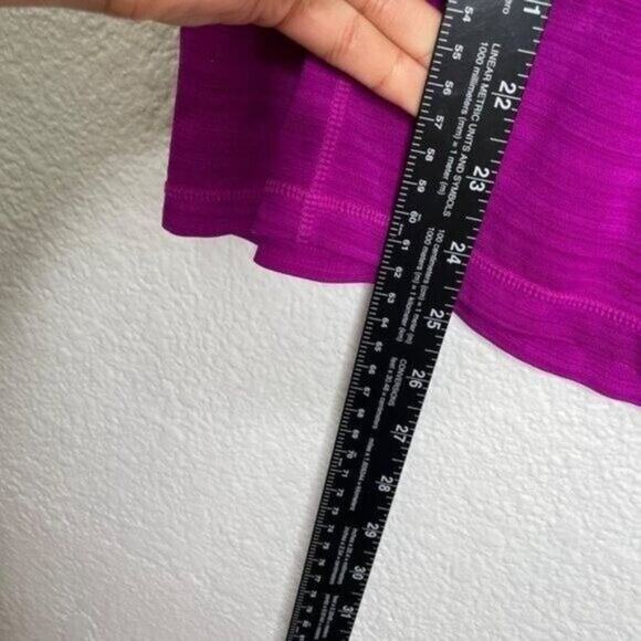 Athleta Womens Size S Purple Basic Short Sleeve Half Zip Activewear Workout Top - Picture 4 of 16
